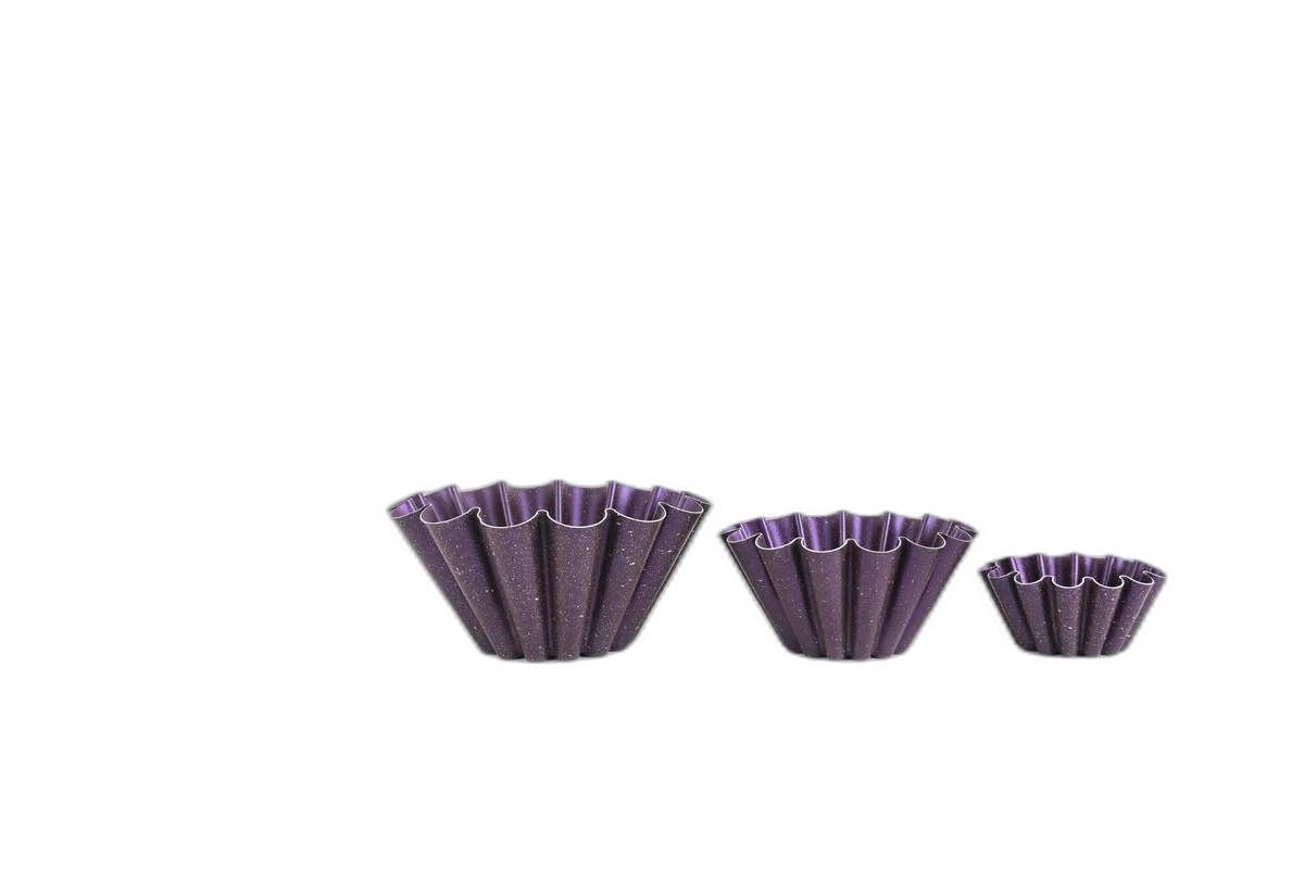 Papatya 3 Pieces Cake Mold Set - purple
